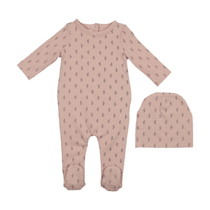 Printed Floral Footie