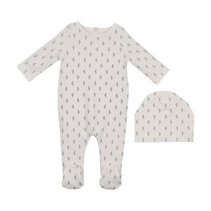 Printed Floral Footie