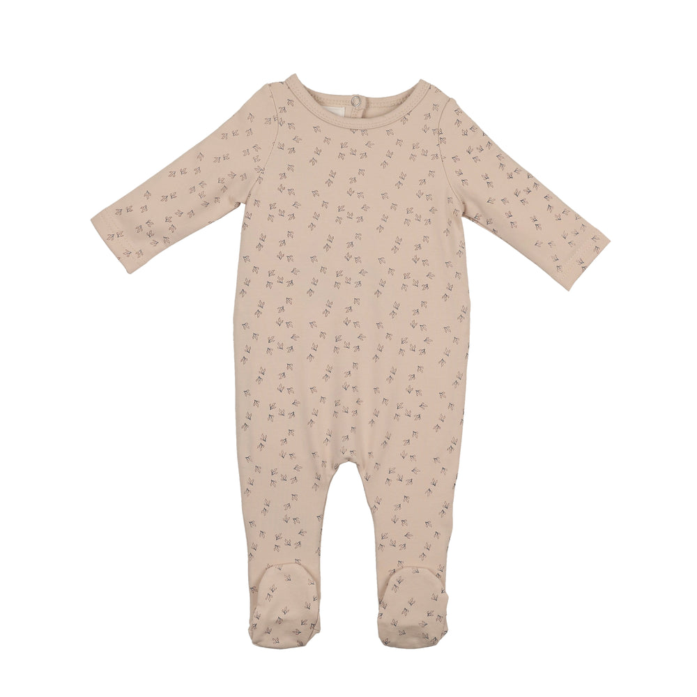 Printed Leaf Footie