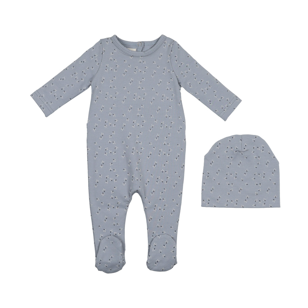Printed Leaf Footie