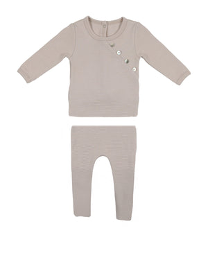 Quilted Waffle Boys Two Piece Set