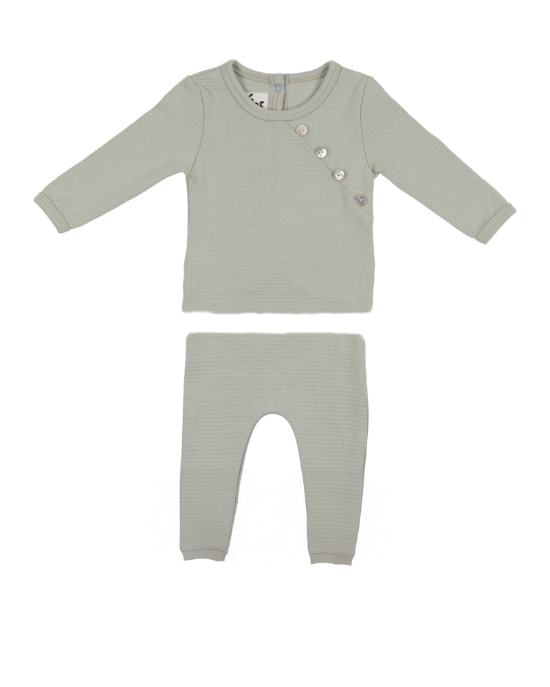 Quilted Waffle Boys Two Piece Set