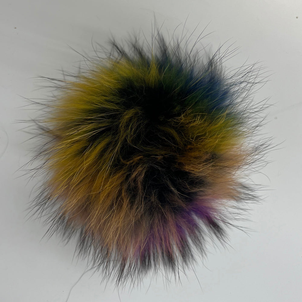Genuine Raccoon Fur Pom Pom