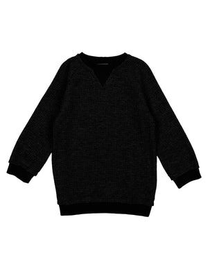 
            
                Load image into Gallery viewer, Waffle Knit Sparkle Crewneck
            
        