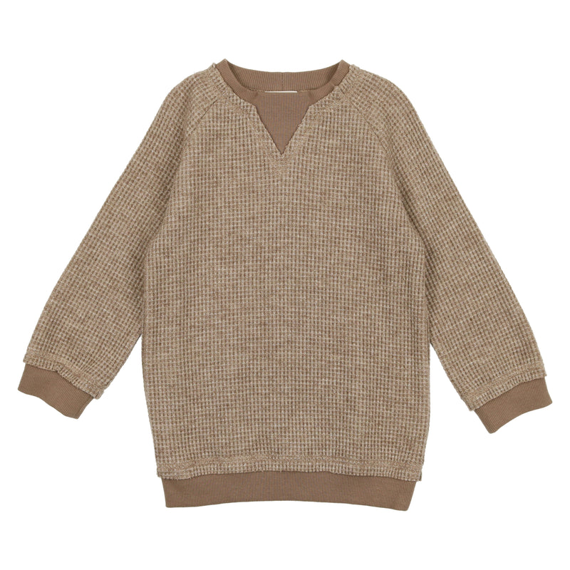 Waffle Knit Crewneck