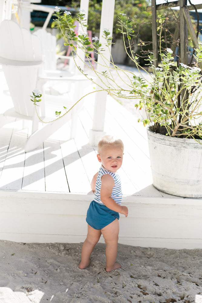 Boys Striped Top With Bloomer