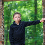 Terry Kid Snap Neck Top