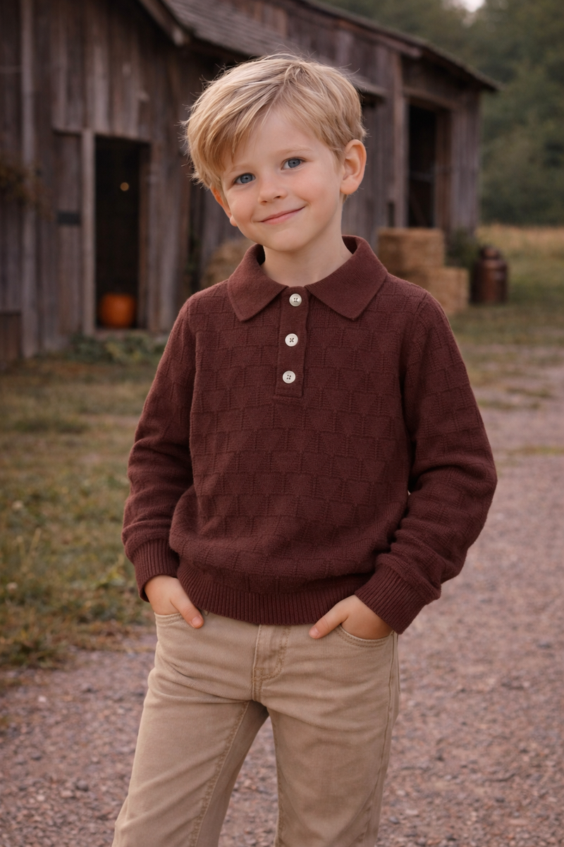 Textured Triangle Sweater