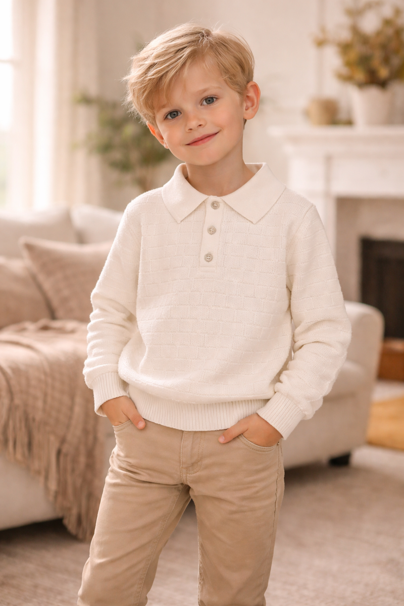 Textured Triangle Sweater