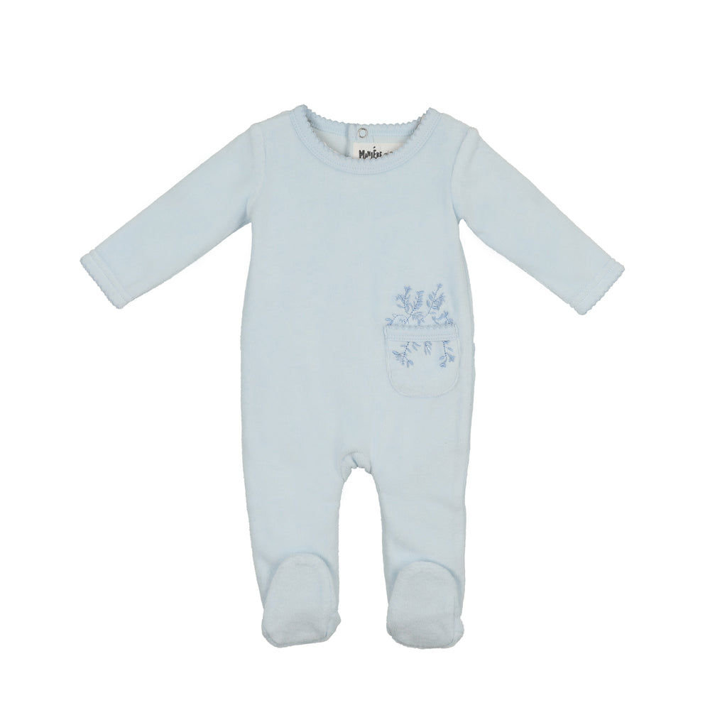 Velour Pocket Footie