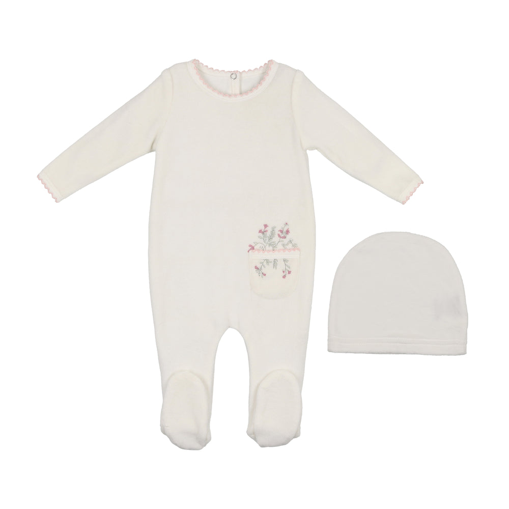 Velour Pocket Footie