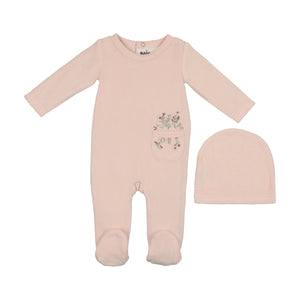 Velour Pocket Footie