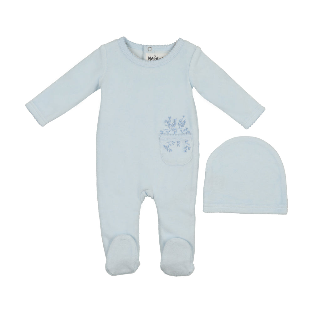 Velour Pocket Footie