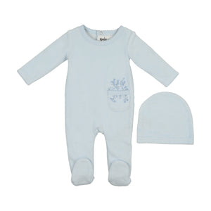 Velour Pocket Footie