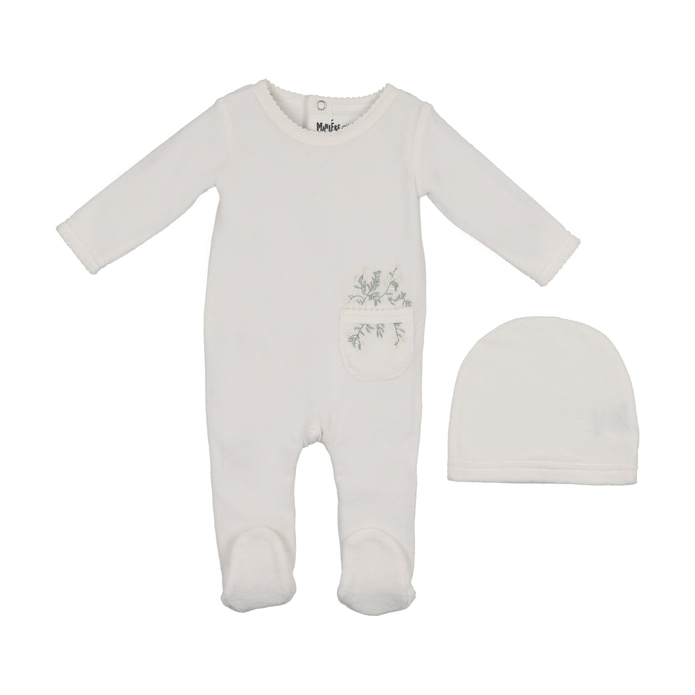 Velour Pocket Footie