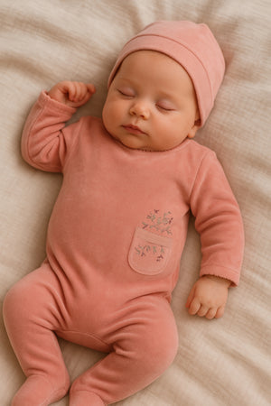 Velour Pocket Footie