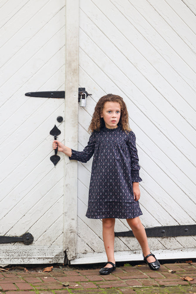 Vintage Victorian Dress Navy / 6Y Vintage Victorian Dress Navy / 6Y