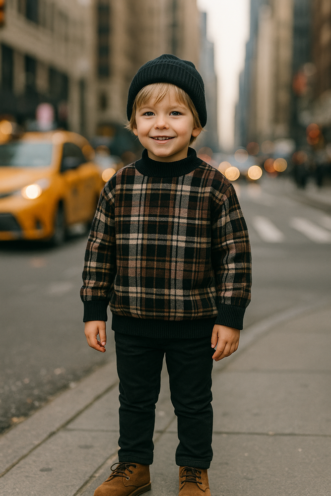 Winter Plaid Unisex Pullover