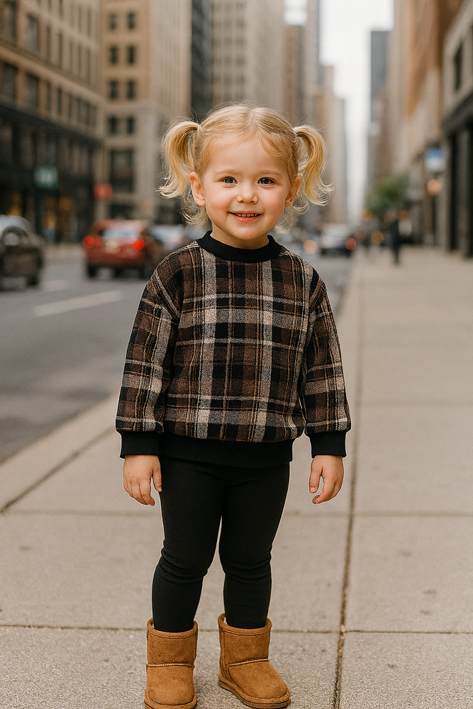 Winter Plaid Unisex Pullover