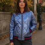 Women's Metallic Bomber Jackets