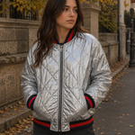Women's Metallic Bomber Jackets