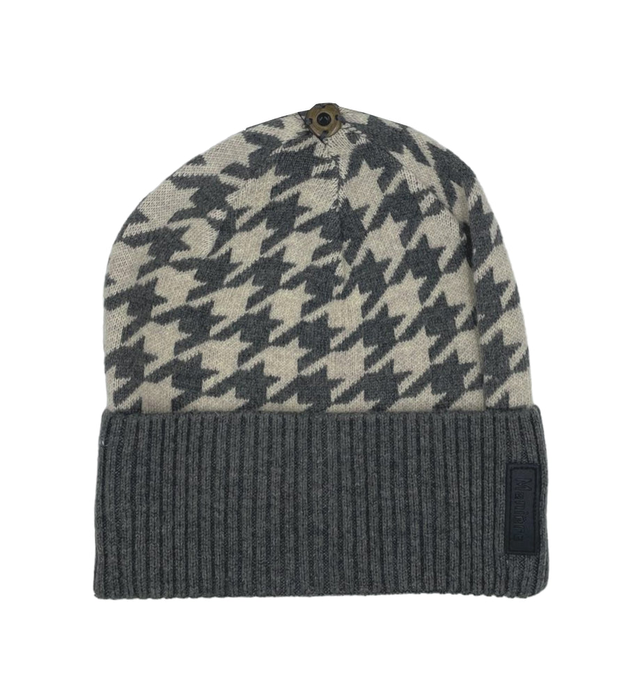 
            
                Load image into Gallery viewer, Houndstooth Knit Beanie
            
        
