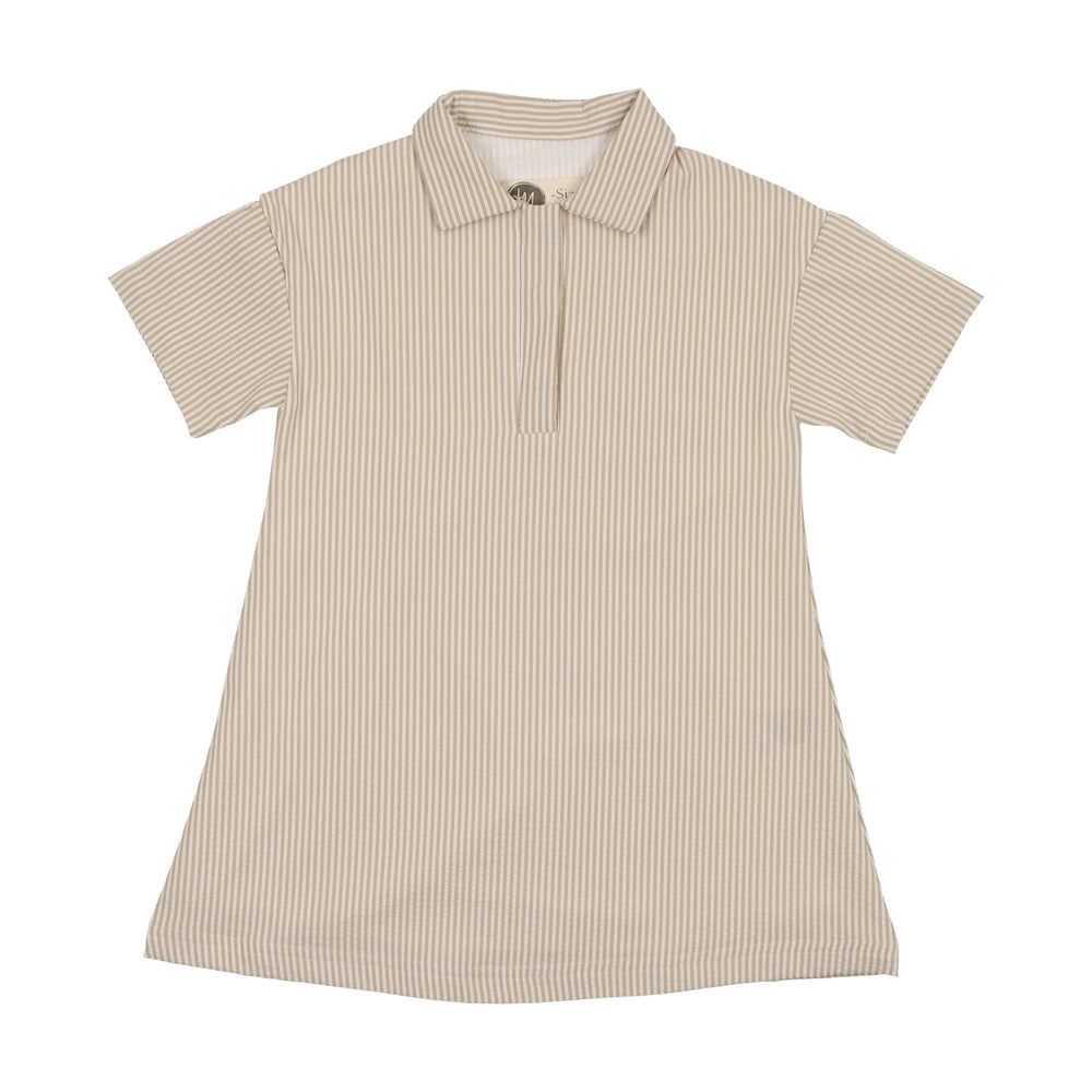 tan short sleeve dress Round Neck Short Sleeve Mini Dress Army Green / M
