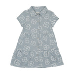 Tiered Flower Short Sleeve Dress