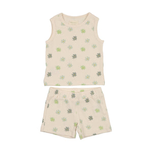 Floral Ribbed 2Pc Set