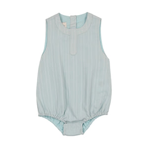 Striped Faux Tab Boy's Romper