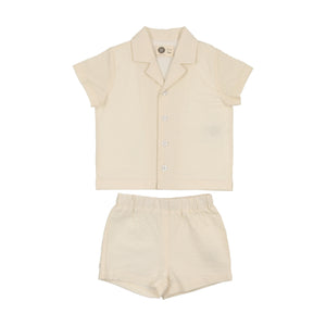 Textured Printed Boy's 2Pc Set