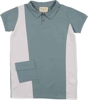 Colorblock Pocket Polo Shirt