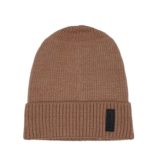 Ribbed Lurex Knit Hat (Snap On Pom Sold Separately)