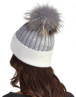 Ribbed Flat Wool Blend Hat with Choice Of Pom Winter Hat Manière 