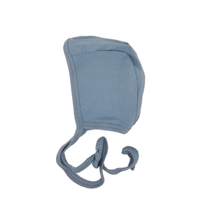 Ribbed Baby Bonnet Baby Bonnet Maniere Accessories 3 Months Denim Blue 