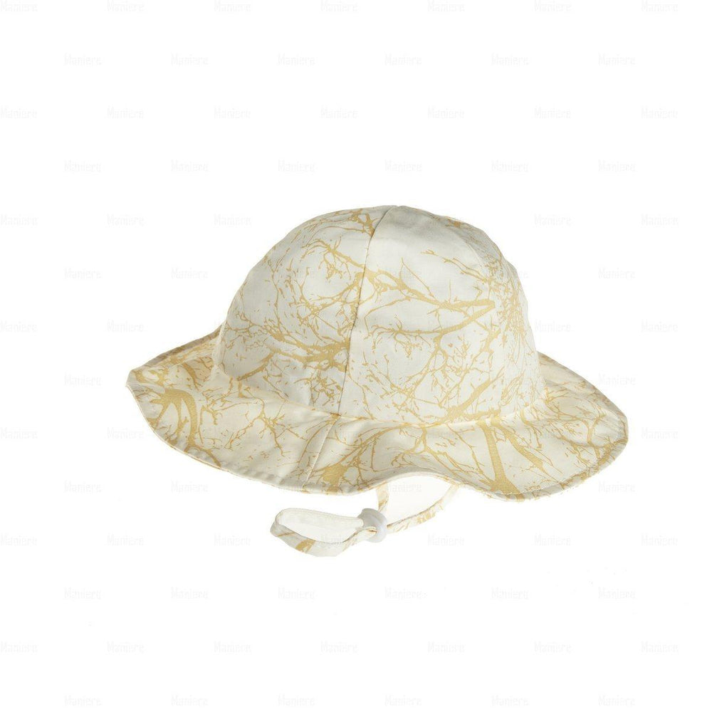 
            
                Load image into Gallery viewer, Beach-Hat-Tree-Print Beach Hat Manière Gold 
            
        