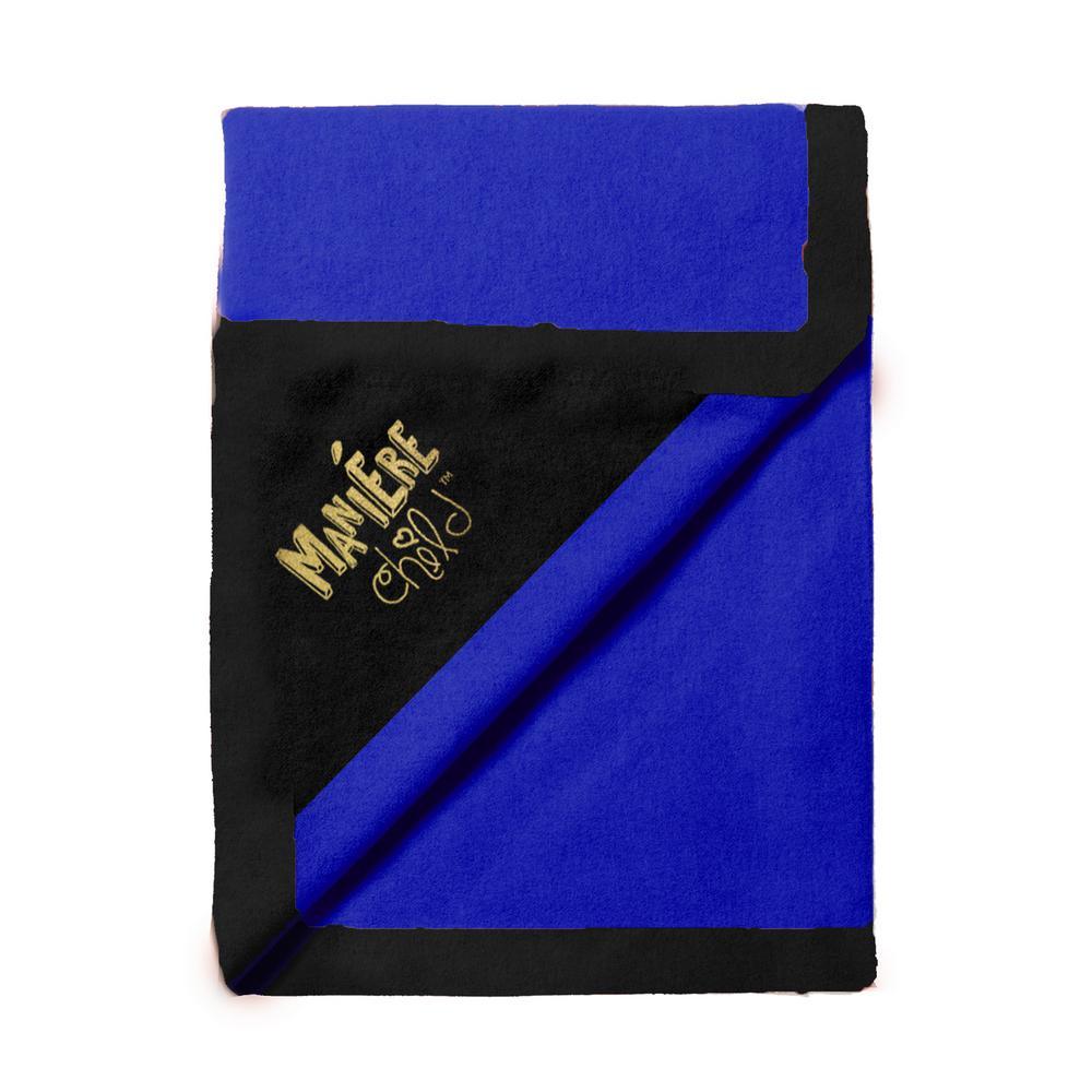 Color Block Blanket Baby Blanket Maniere Accessories Navy/Black 