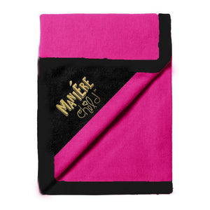 Color Block Blanket Baby Blanket Maniere Accessories Pink/Black 