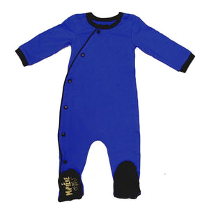 Baby Cotton Kimono Baby Footies Maniere Accessories Blue/Black 3M 