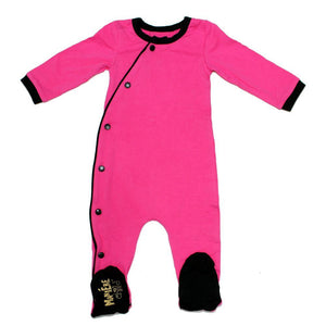 Baby Cotton Kimono Baby Footies Maniere Accessories Pink/Black 3M 