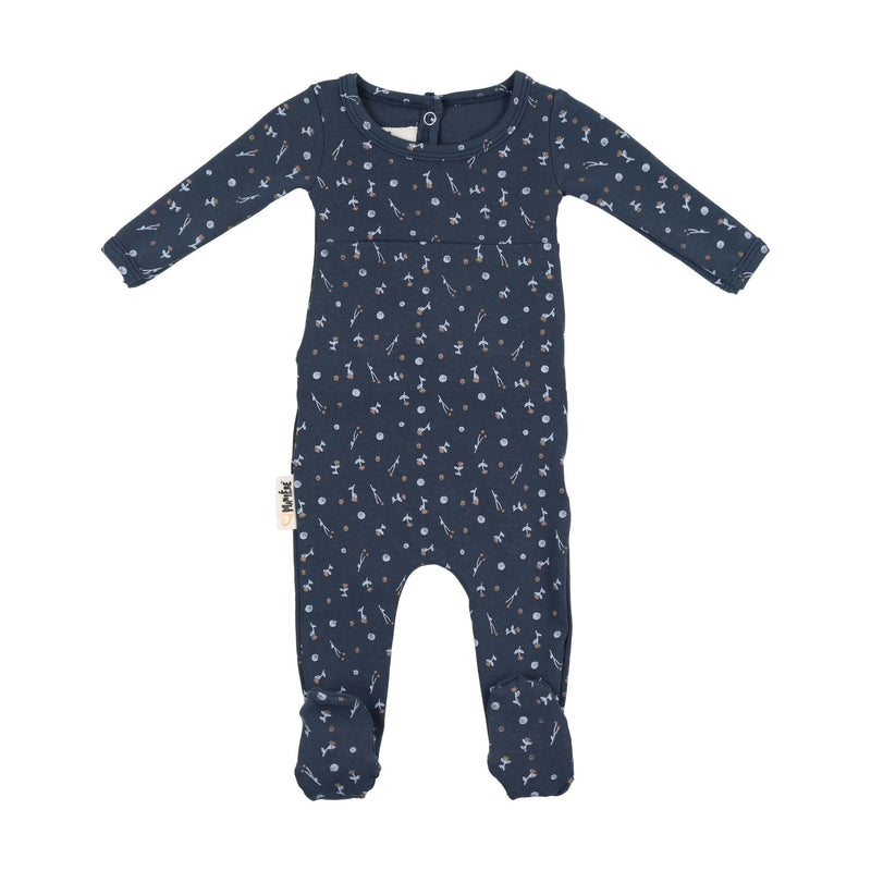 Berry Floral Footie