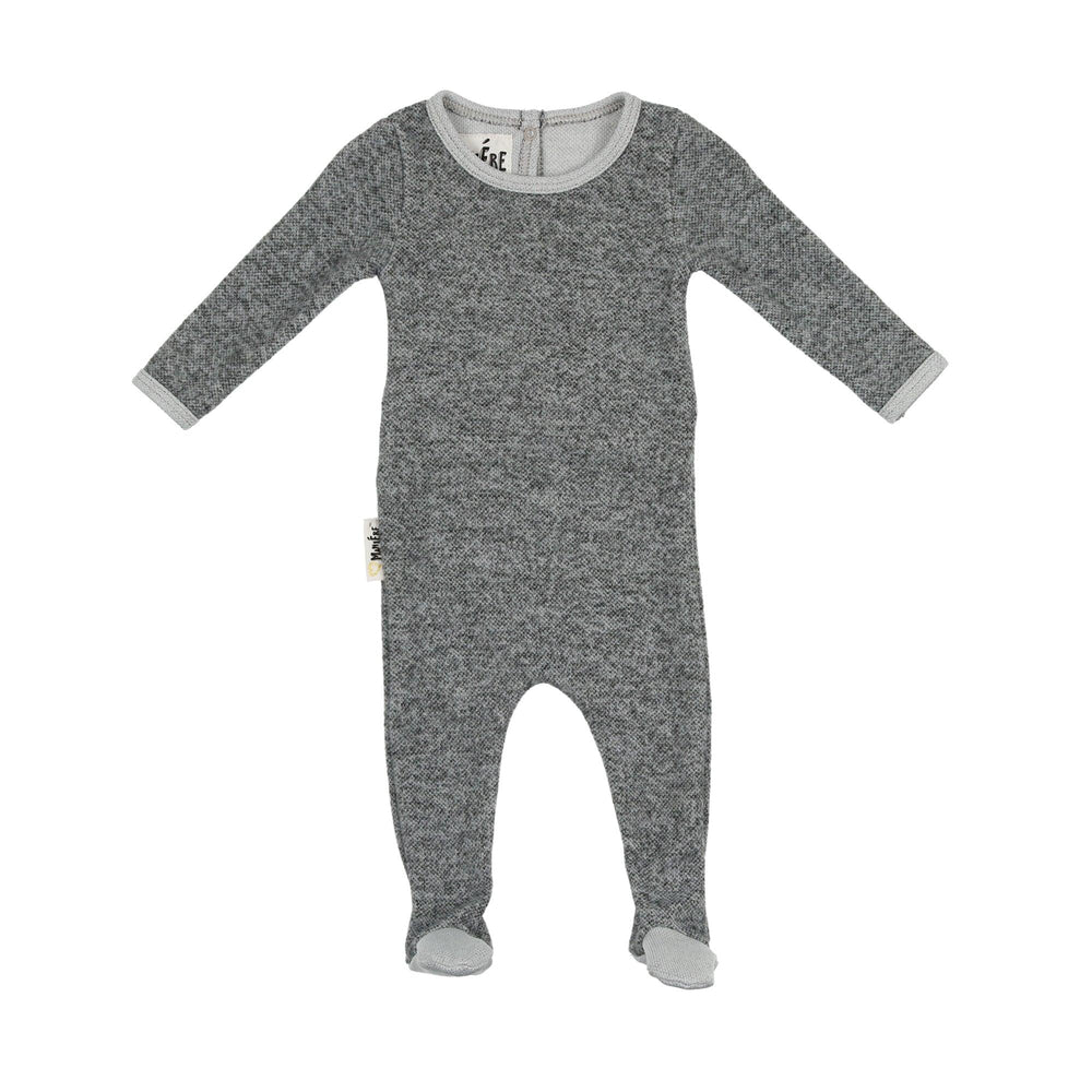 Brushed Sweater Knit Footie - Maniere