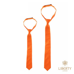 Children's Neck Tie, Orange Boys Ties Maniere Accessories 