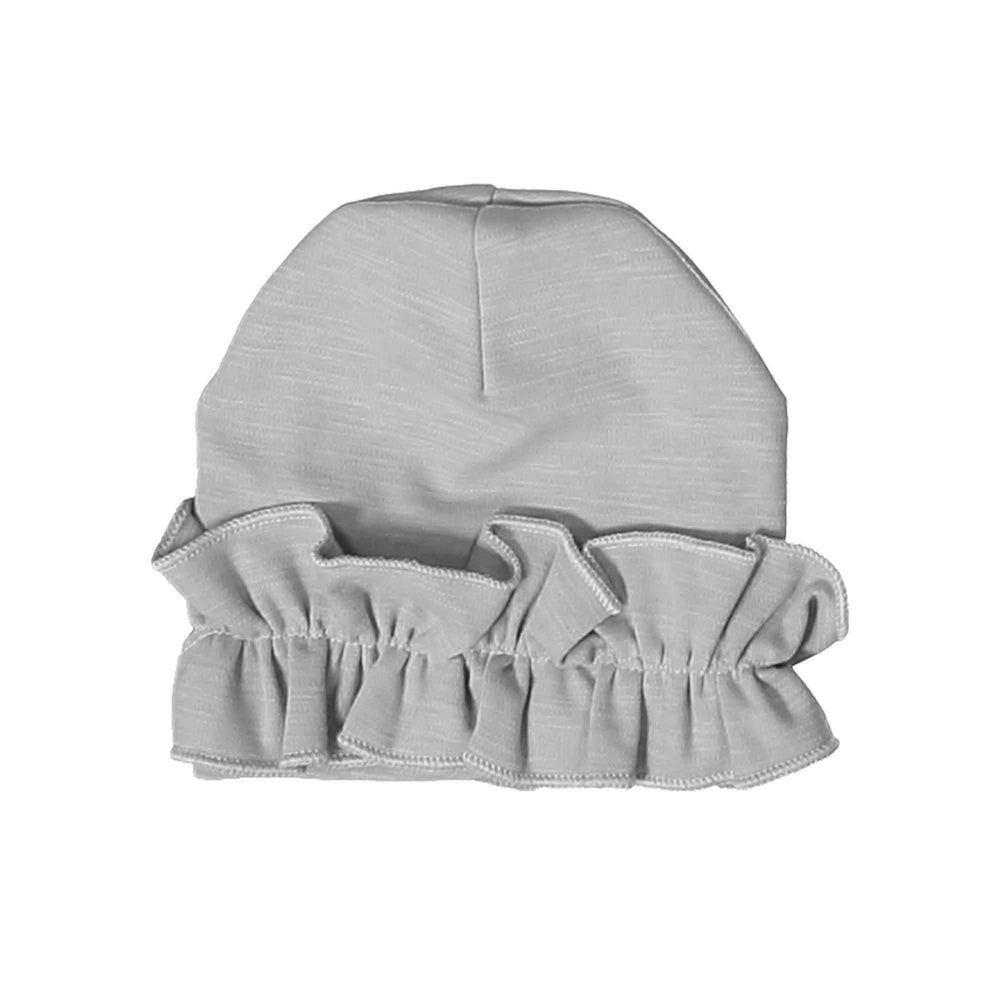 
            
                Load image into Gallery viewer, Chest Ruffle Beanie (no pom) Maniere Accessories Grey XS 
            
        