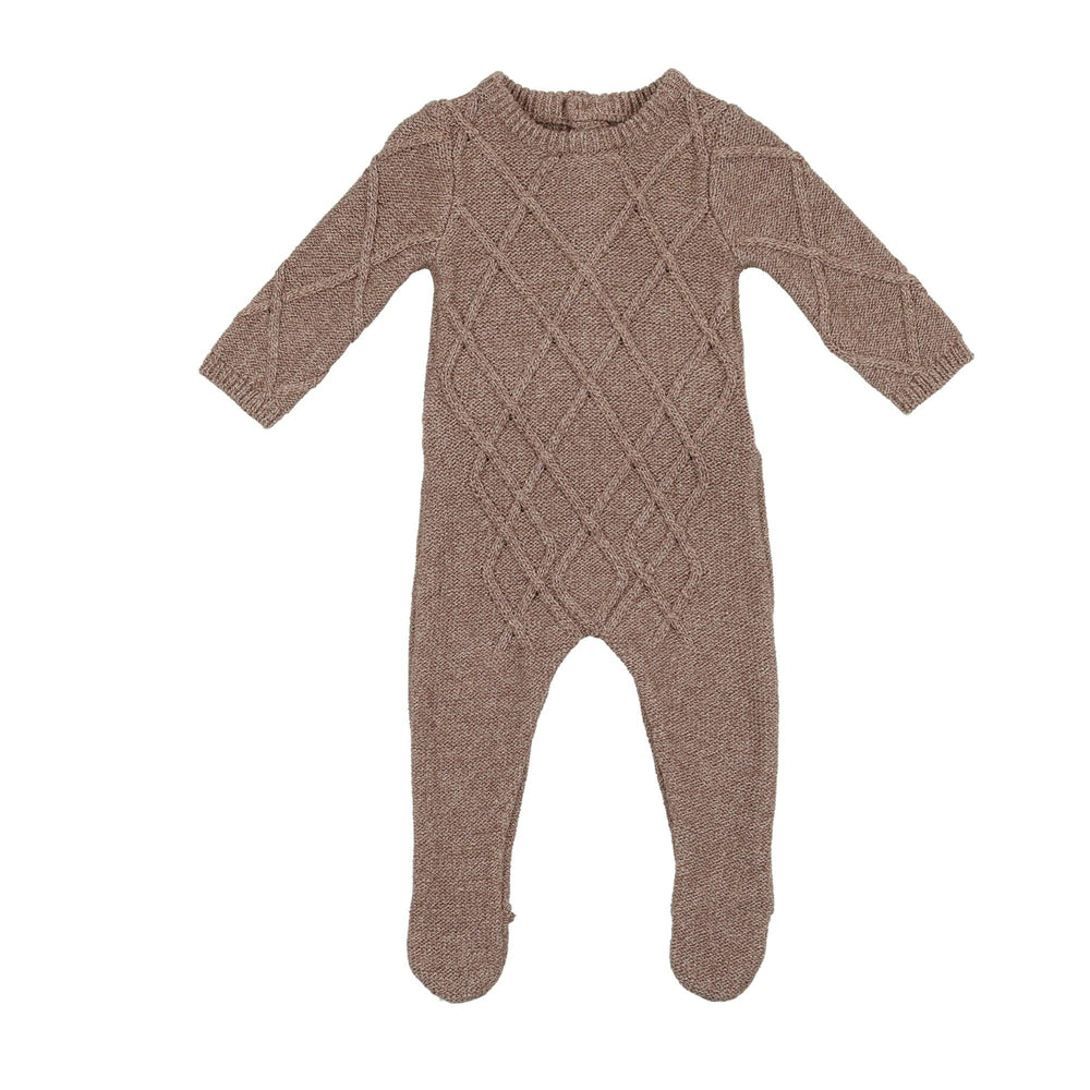 NooVel, Chunky Cable knit Footie - Maniere