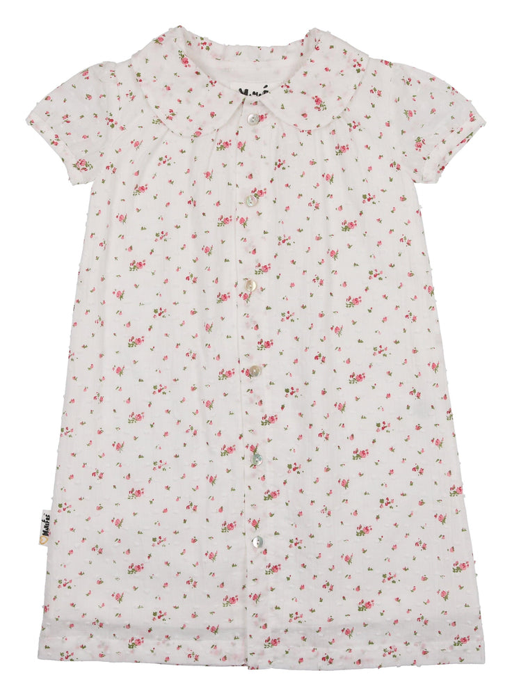 
            
                Load image into Gallery viewer, Clip Dot Girls Short Sleeve Dress - Maniere
            
        