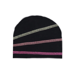 
            
                Load image into Gallery viewer, Colored Overlock Beanie (no pom) Maniere Accessories Black XS 
            
        