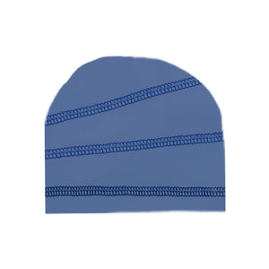 
            
                Load image into Gallery viewer, Colored Overlock Beanie (no pom) Maniere Accessories Denim Blue XS 
            
        
