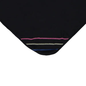 Colored Overlock Blanket Maniere Accessories Black 