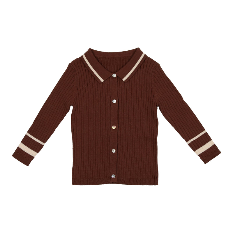 Contrast Stripe Cardigan